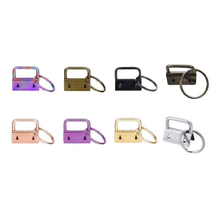20Pcs Key Fob Hardware, 1 Inch Keychain Key Fob Hardware for Wristlet Keychain