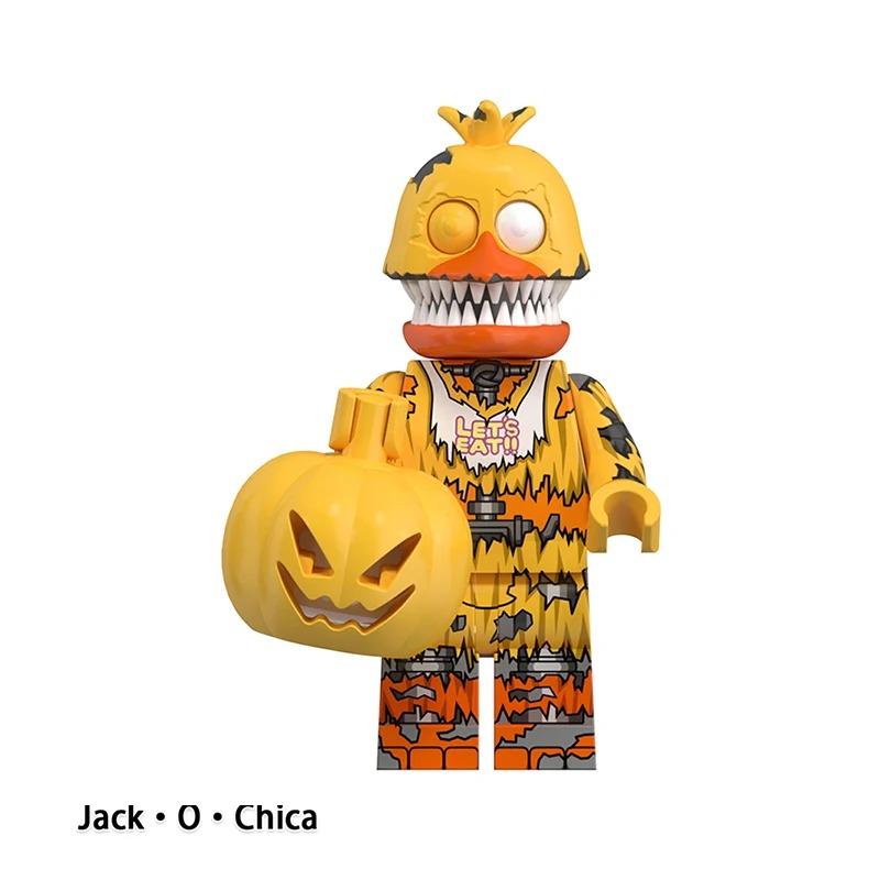 NUEVO Juego FNAF Nights Figura Mini Figuras Bloques de Construcción Esqueleto Juguetes de Terror regalo juguetes para niños molde rey