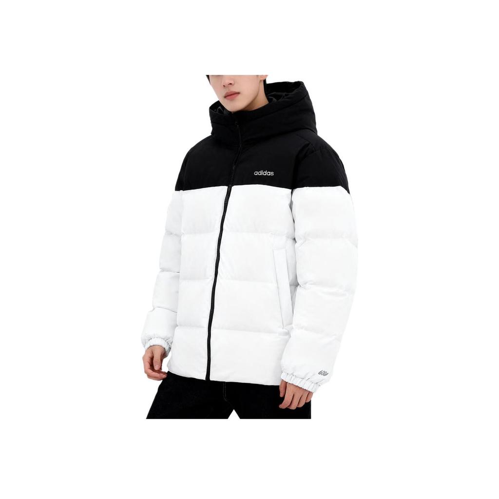 adidas Letter Print Color Block Long Sleeve Down Jacket Men Outerwear KC2154