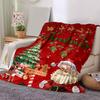 1Pc Christmas Joyful Santa Claus Blanket Soft And Comfortable Casual Warm Camping Travel Christmas Halloween Gift M921372