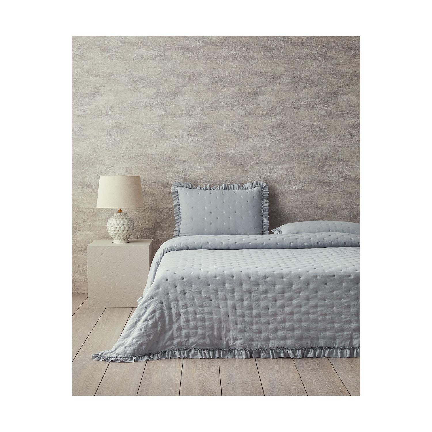 

Swanky Double Bedspread Set Gray сірий колір