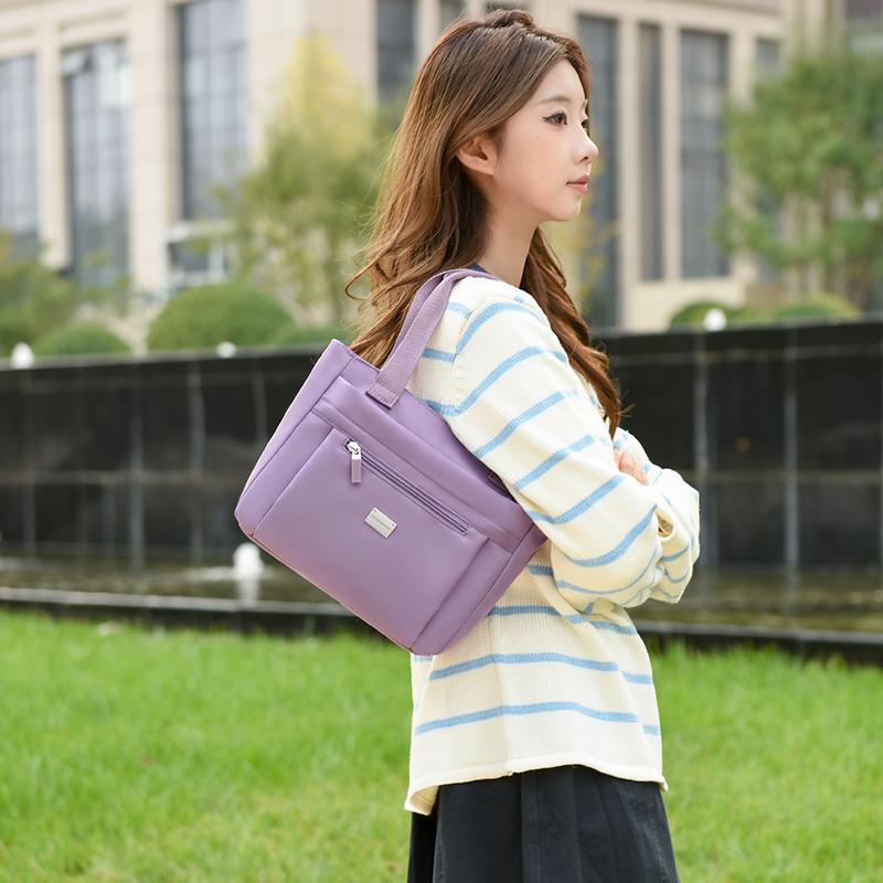 Borsa a Mano da Donna in Nylon Impermeabile a Spalla