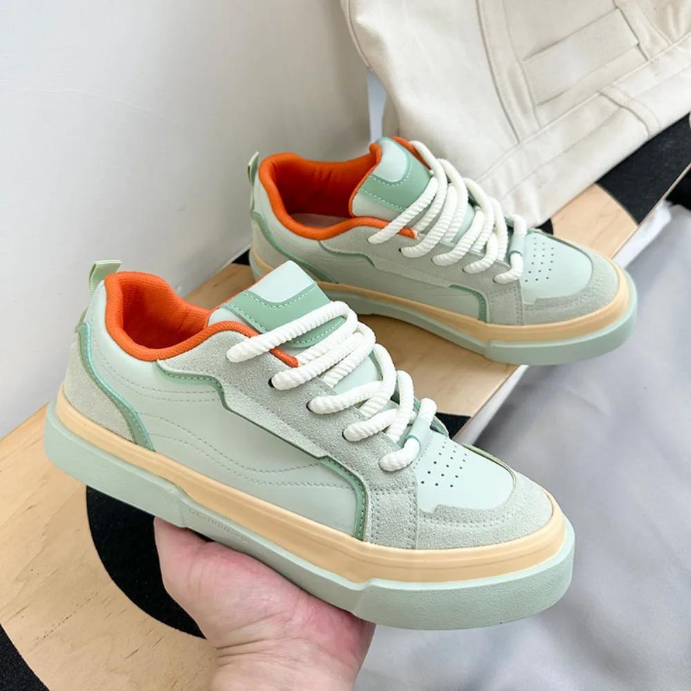 Green Men's Shoes Spring and Autumn 2025 New Trend Versatile Sports Board Shoes Casual Shoes Men's Sneakers Zapatos Para Hombre