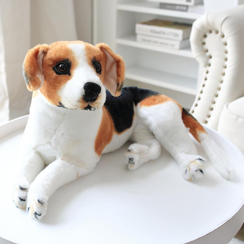 Realistic Dog Plush Toy With Short Fur For Kids And Collectors