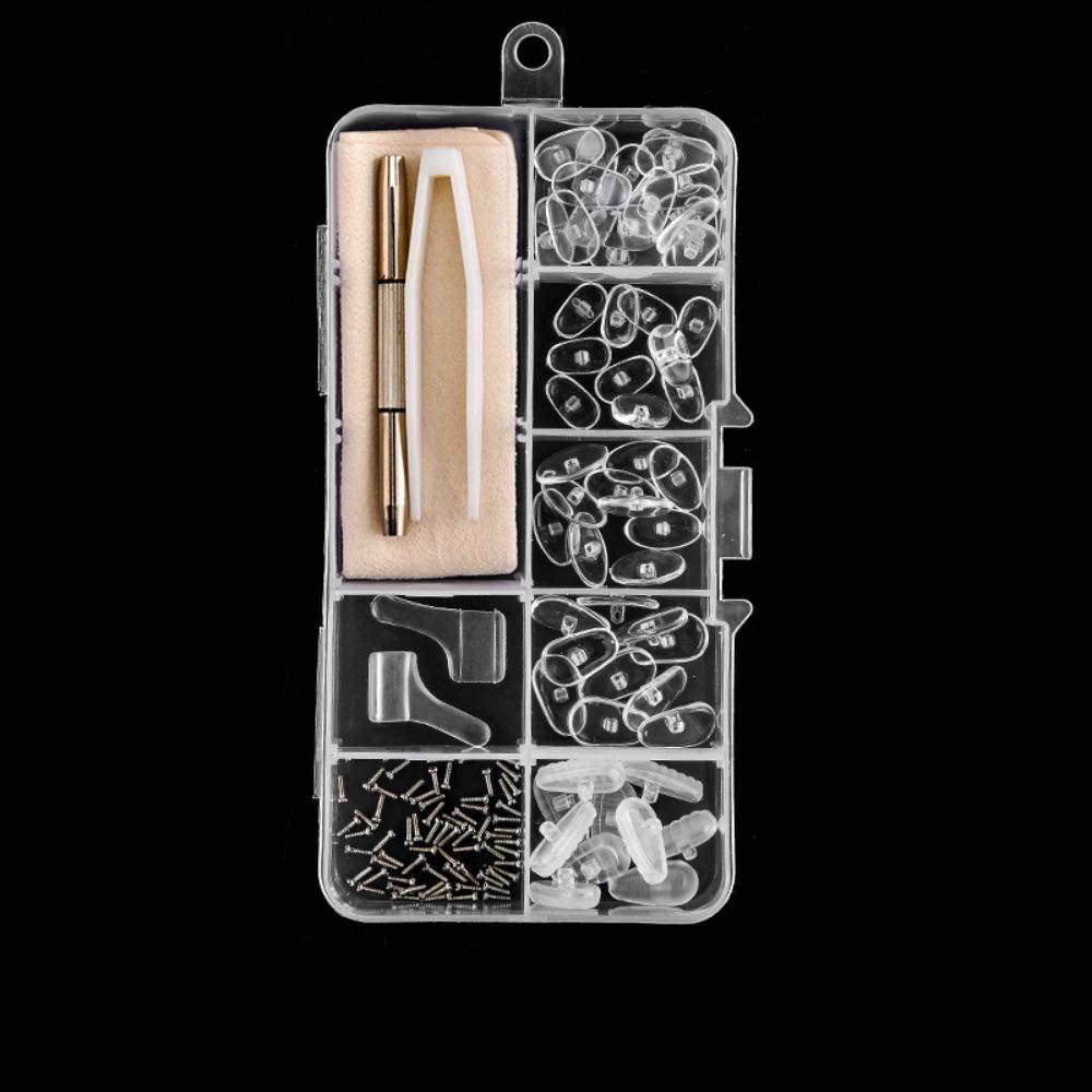 Silicone Precision Screw Sets Replaceable Nose Pads Repair Kit Glasses Repair Tools  Sunglasses