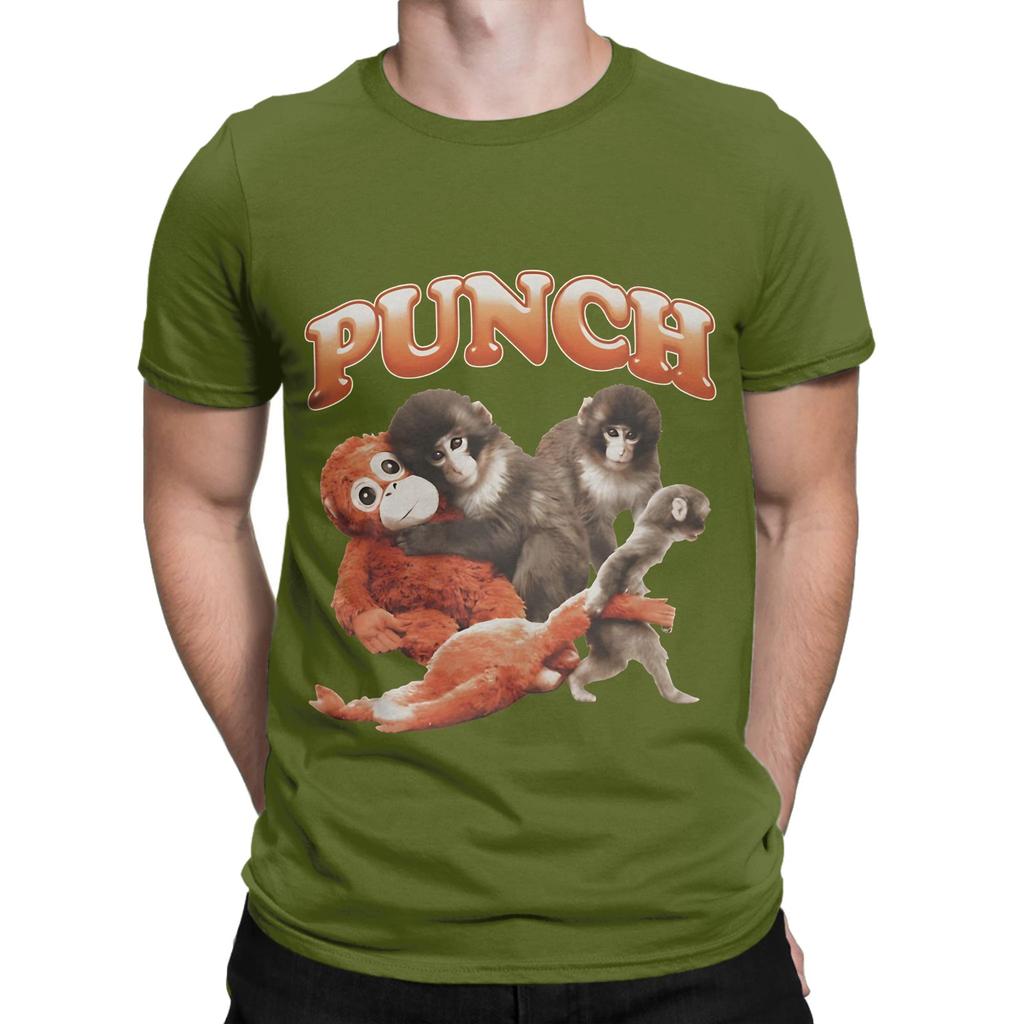 Punch Monkey More Hung Novelty 100 Cotton TShirt Bib Punch The Monkey Tops Tees For Unisex