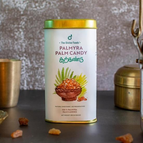 The Divine Foods Organic Palm Candy – Natural Sweetener & Sugar Alternative, Unrefined, Vegan, Non-GMO, Perfect for Coffee, Tea & Recipes (250g)