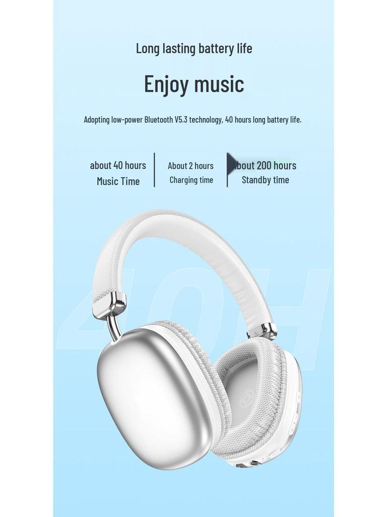 Universal Wireless Over-Ear Bluetooth Headphones for Sports, Gaming, and Mobile Use