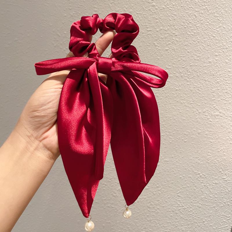 

Лента для волос Princess Satin Black Bow - аксессуар для хвоста в стиле вестерн