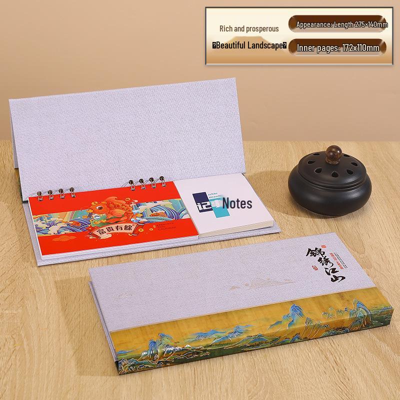 2026 Year of the Horse: Chinese Festive Desk Calendar - Weekly & Monthly Memo Planner