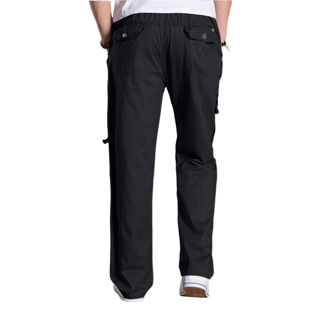 Men's Outdoor Sports Loose Leisure Multiple Pockets Work Pants Trousers