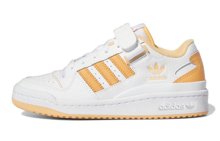 Adidas Originals FORUM Low J Low top Kids  Skateboarding Shoes White Yellow Teenagers GY8368 36