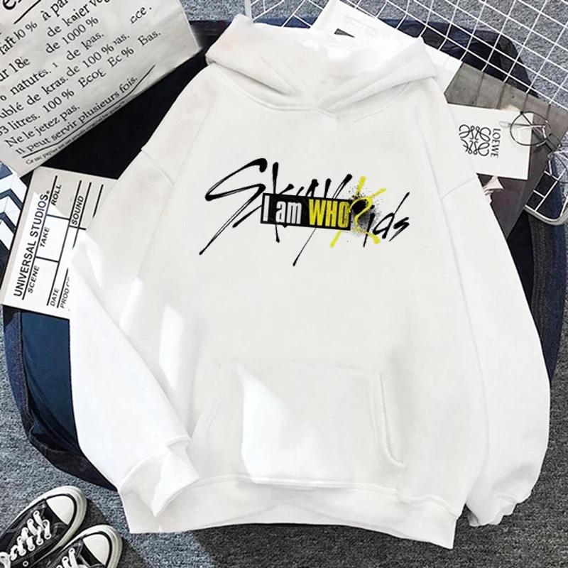 I Am Not Graphic Sweatshirt Korea Stray Kids Hoodies Women Cartoon Harajuku Gothic Girls Kpop Streetwear Women's Clothes