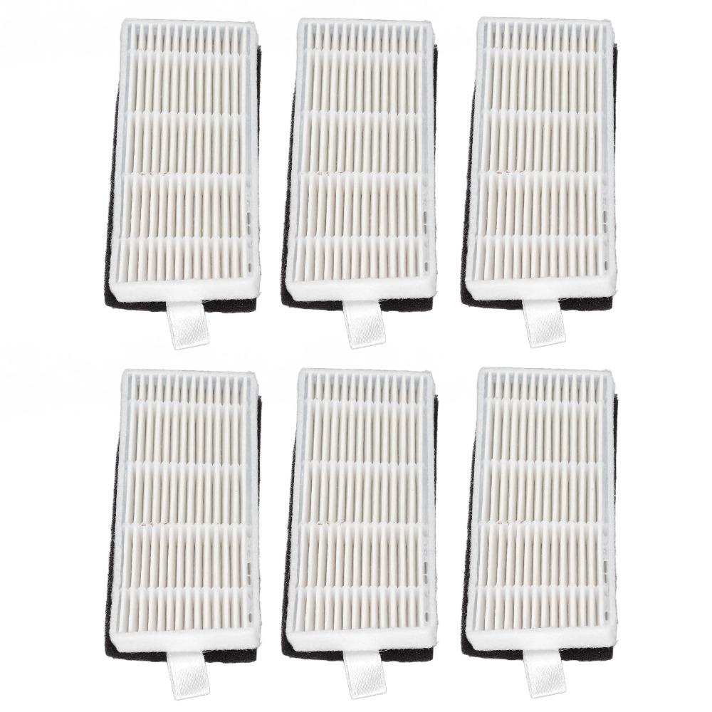 6PCS Pull Tab Vacuum Cleaner Filter Robot Vacuum Filter for Lydsto R1 R1A S1 R1Pro Bedroom Cleaning