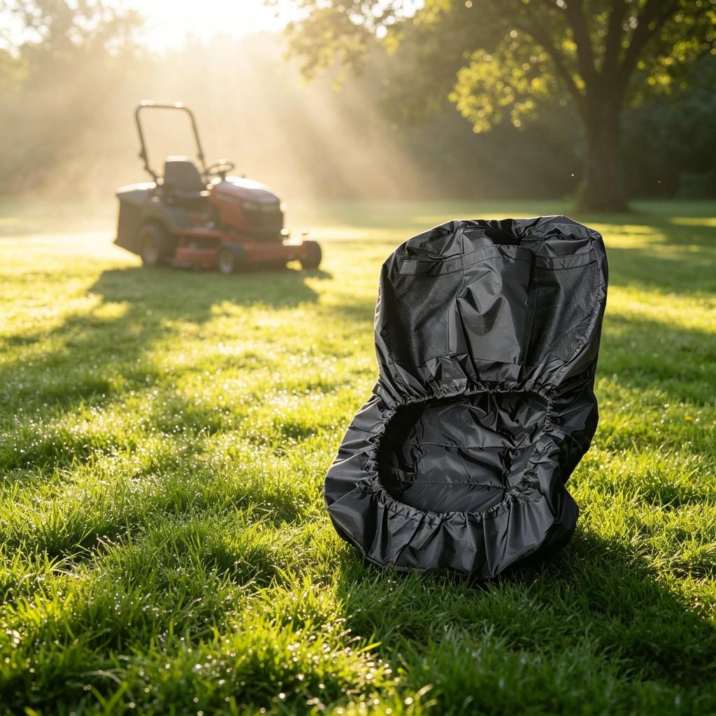 Mower Seat Cover Long-Lasting Protector with Pocket Non-Slip