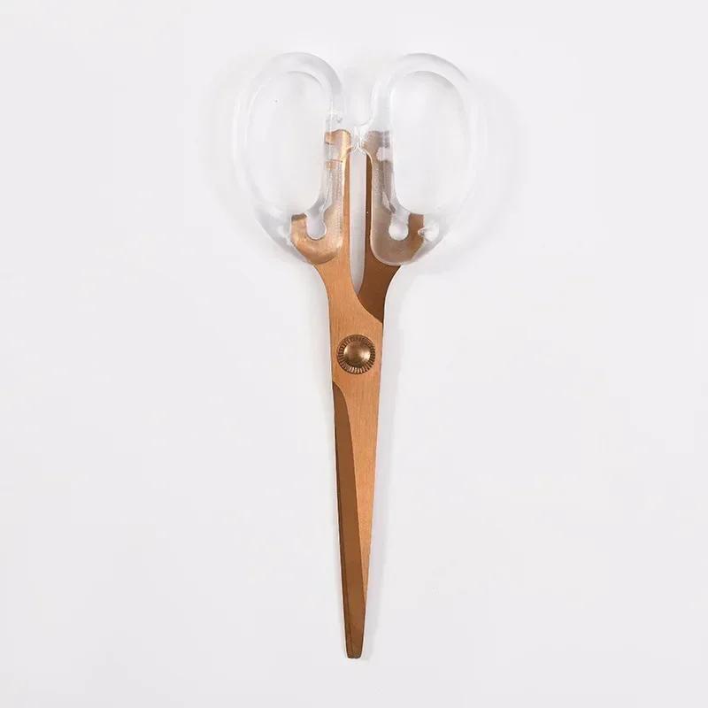 

Nordic Style Simple Advanced Transparent Office Supplies Rose Gold Stapler Staple Remover Hole Punch Scissors School Stationery