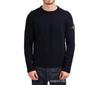 Unisex sweter Stone Island z okrągłym dekoltem i logo kompasu