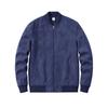 Men Faux Suede Bomber Jacket Zip‑Up Baseball Collar Casual Long Sleeve Outerwear Lightweight Fall Pilot Coat