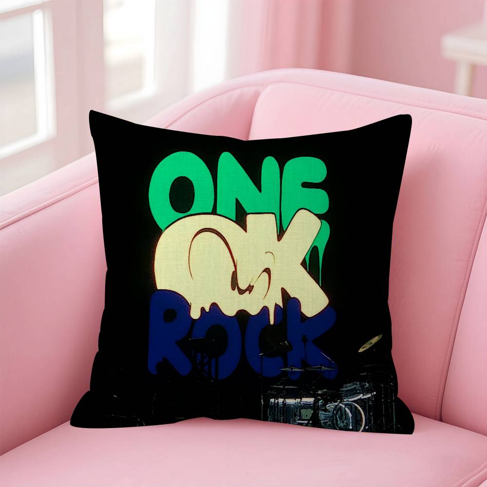 One Ok Rock Logo Pillow Cover Design Cushion Cover Decor Holiday Decorati