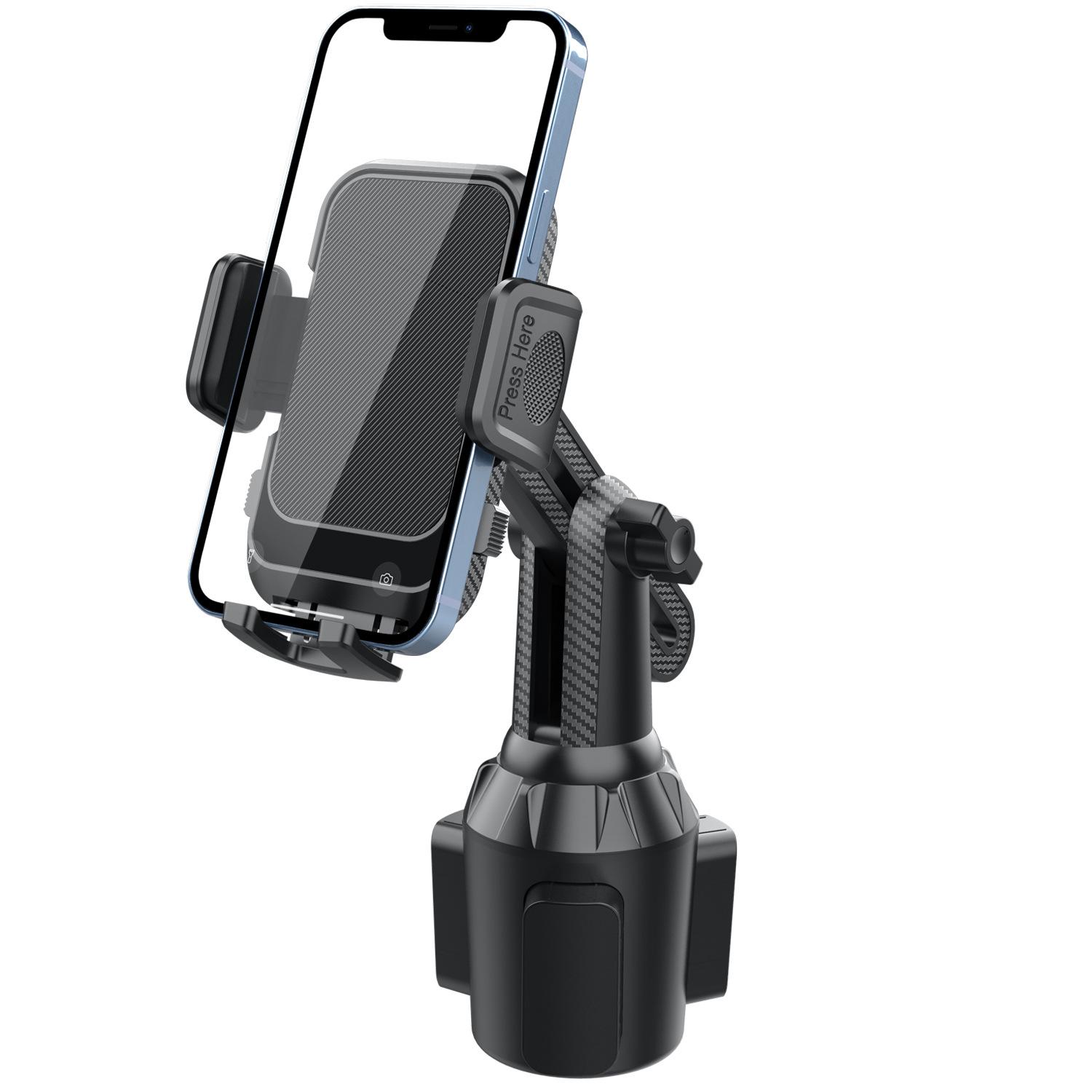 

ML238 Adjustable Long Neck Car Cup Holder Phone Mount 360 Degree Rotation Universal Smartphone Stand A
