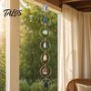 Faux Crystal Hanging Decor Decoration, Handmade 7 Chakra Stone Wall Ornament, Healing Natural Window for Home