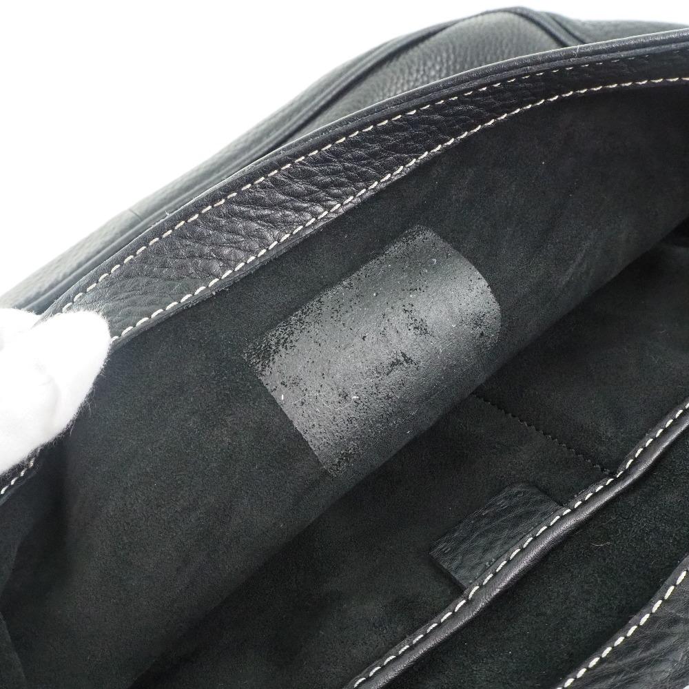 Celine Shoulder Bag Black Calfskin Women Used