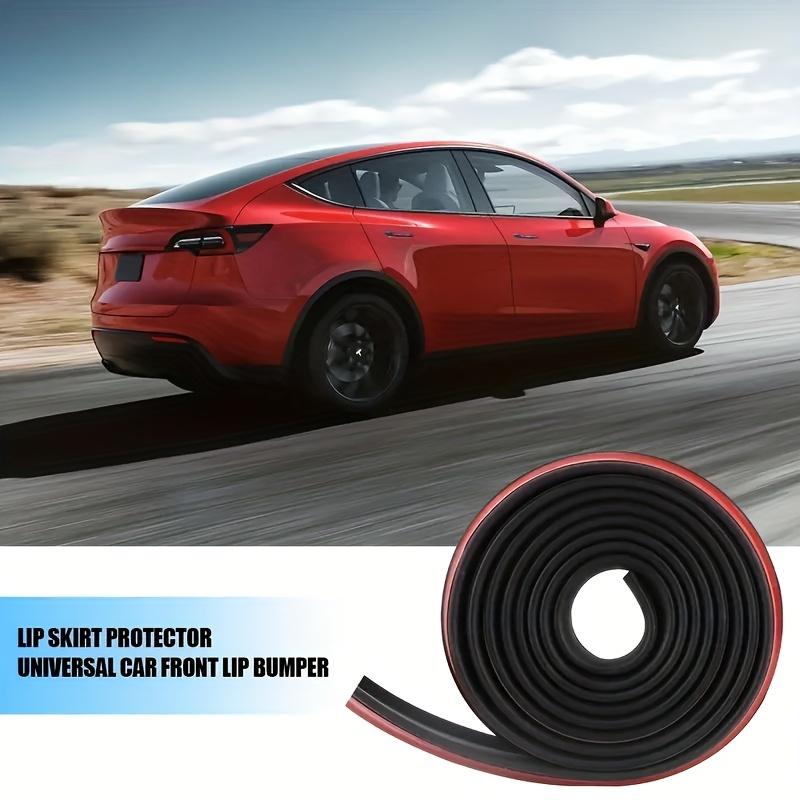 2.5m Universal Car Front Bumper Lip Spoiler Rubber Strip – Protective Sticker for Bumper Lip Guard