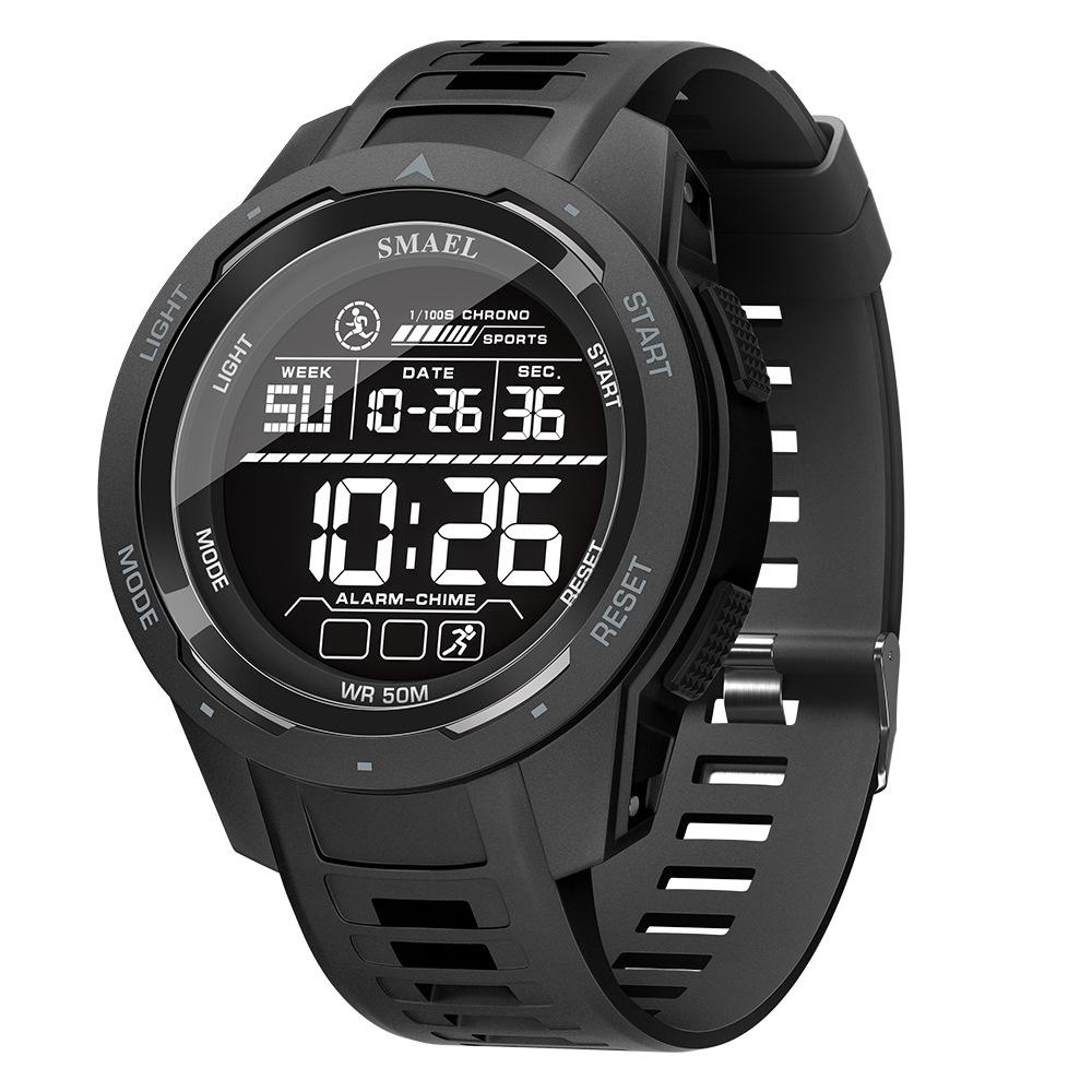 SMAEL Men's Outdoor Sports LED Watch - Waterproof, Multifunctional with Night Light