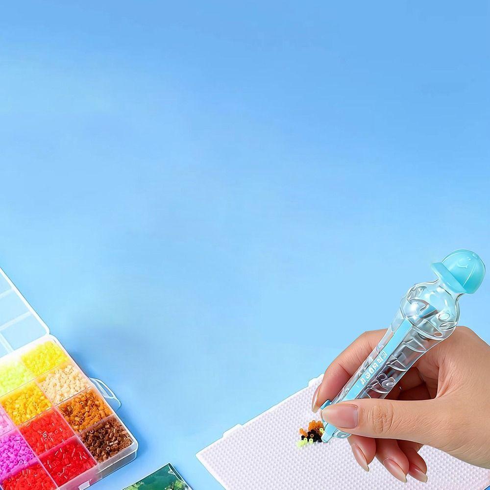 2.6mm Tip Bead Placement Pen Press Crafts Maker Perler Hama Beads Pen Automatic DIY Beads Craft Projects Bead Placement Tool