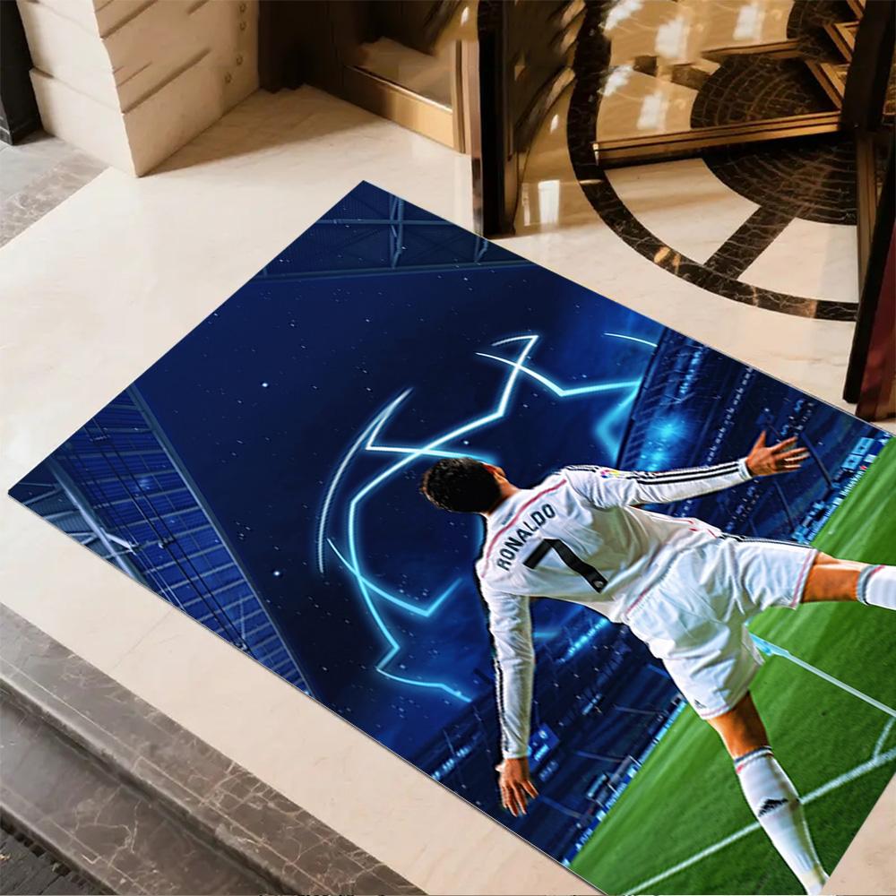 Cr7 Football Legend Floor Rug Office Rug Perfect for Study room Playrooms Game Room Kitchen Antislip Carpet Office home decor
