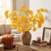 Plastic Simulation Plants 3 Forks Fake Ginkgo Stems Ginkgo Leaf Plant  Living Room