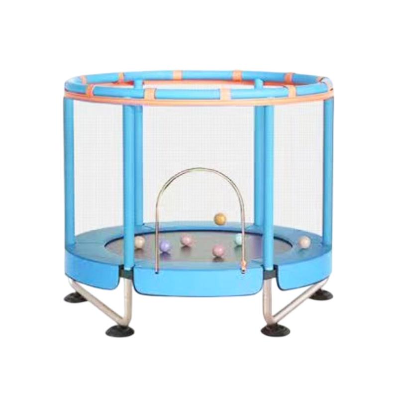 Kids' Indoor Safety Trampoline with Anti-Rollover and Anti-Pinch Features