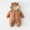 Newborn Autumn/Winter Cotton-Padded Romper: Stylish Outdoor Jumpsuit