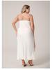Yaoting European Plus Size Satin Lace Chiffon Camisole Nightgown SQ7005