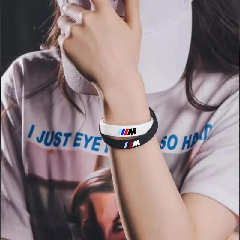 BMW M Sport Silicone Wristband Bracelet For BMW E46 E90 E60 F30 F10 E39 E36 F20 G20 G30 E92 E87 E91 X5 E70 F11 E30 F31 X3 F25 X4 CL3