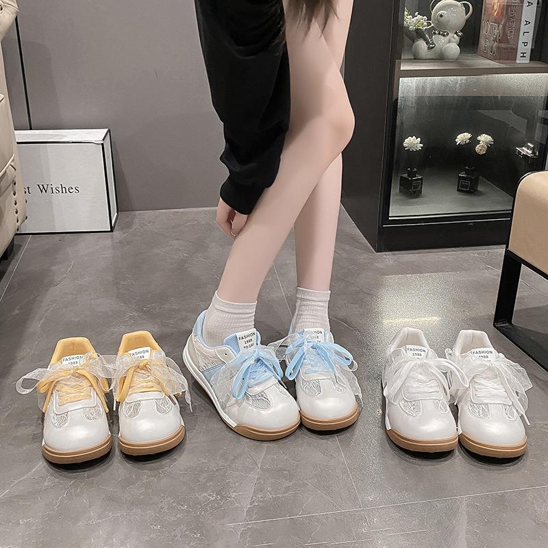 Spring soft-soled little white shoes children 2025 new embroidery sports and leisure shoes niche