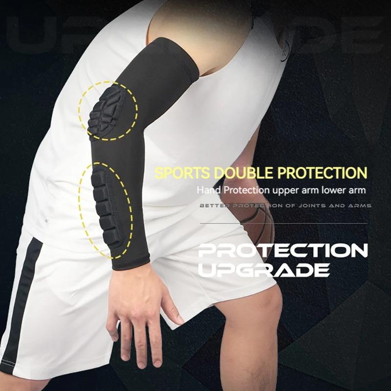 1PC Sports Elbow Protection Honeycomb Anti-collision Pressure Protection Arm Sleeve Basketball Cycling Protective Gear Safety