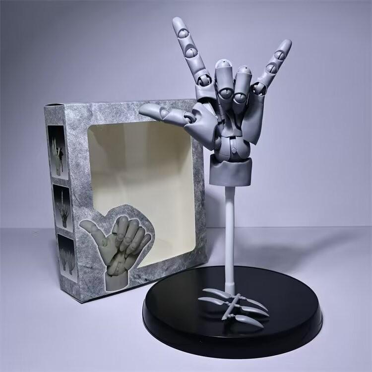 Highly Articulated 1/1 Scale Hand Model, Left & Right Hands, Jointed Anatomical Sculpture for Art Drawing Reference Anime Figure