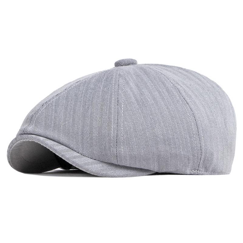 Unisex Vintage Cotton Duckbill Cap: Spring, Autumn & Winter Retro Solid Beret