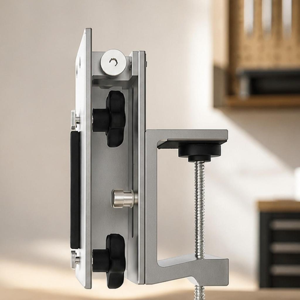 Rail-Mounted Clamp with Non-slipSlip Pads Safe Rail for Carpenters