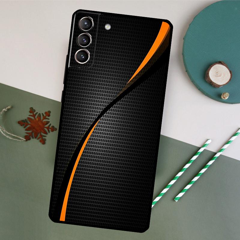 Car Carbon Fibre Pattern Case For Samsung Galaxy S9 S10 Plus S20 S21 FE S22 S23 Ultra Note 10 20 Ultra Phone Cover