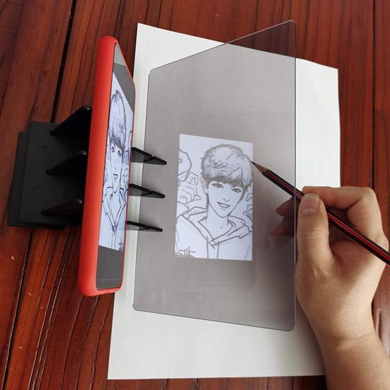 Optical Painting Board Easy to Operate Tracing Drawing Projector Multifunctional Double-Sided Image Draw Board for Canvas T-Shirts Bags