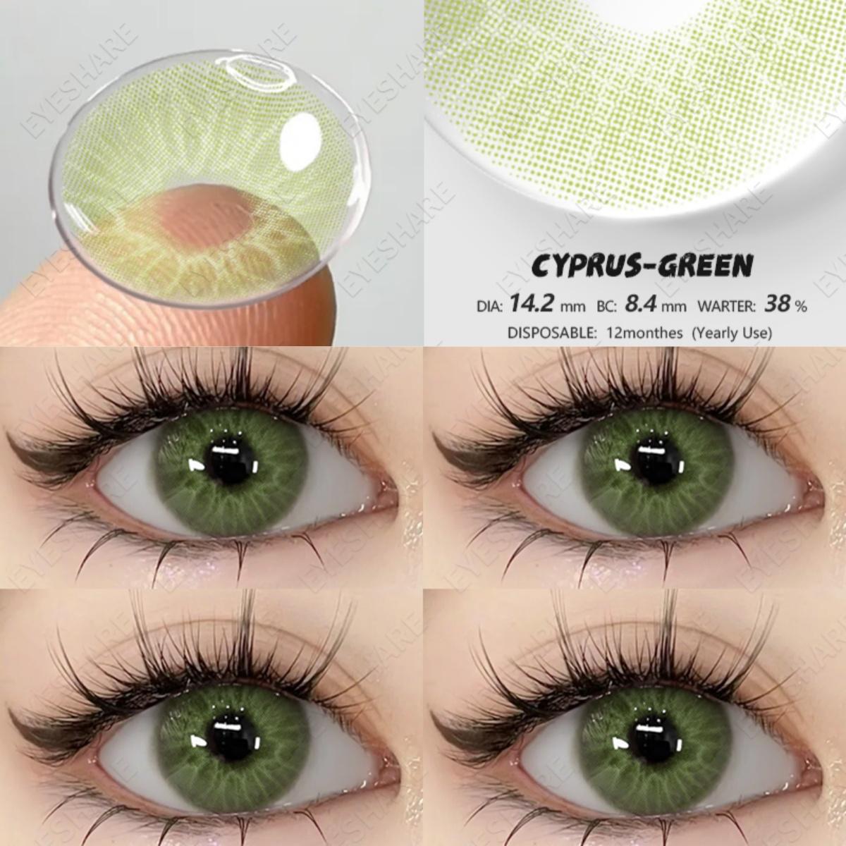 

Цветные контактные линзы EYESHARE, сапфировые линзы для очков, небесно-голубые контактные линзы, коричневые линзы, серые контактные линзы натурального цвета, 1 пара 0