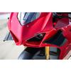 2pcs Motorcycle Side Winglet Wind Fin Spoiler Trim Cover Air Deflector ABS Black