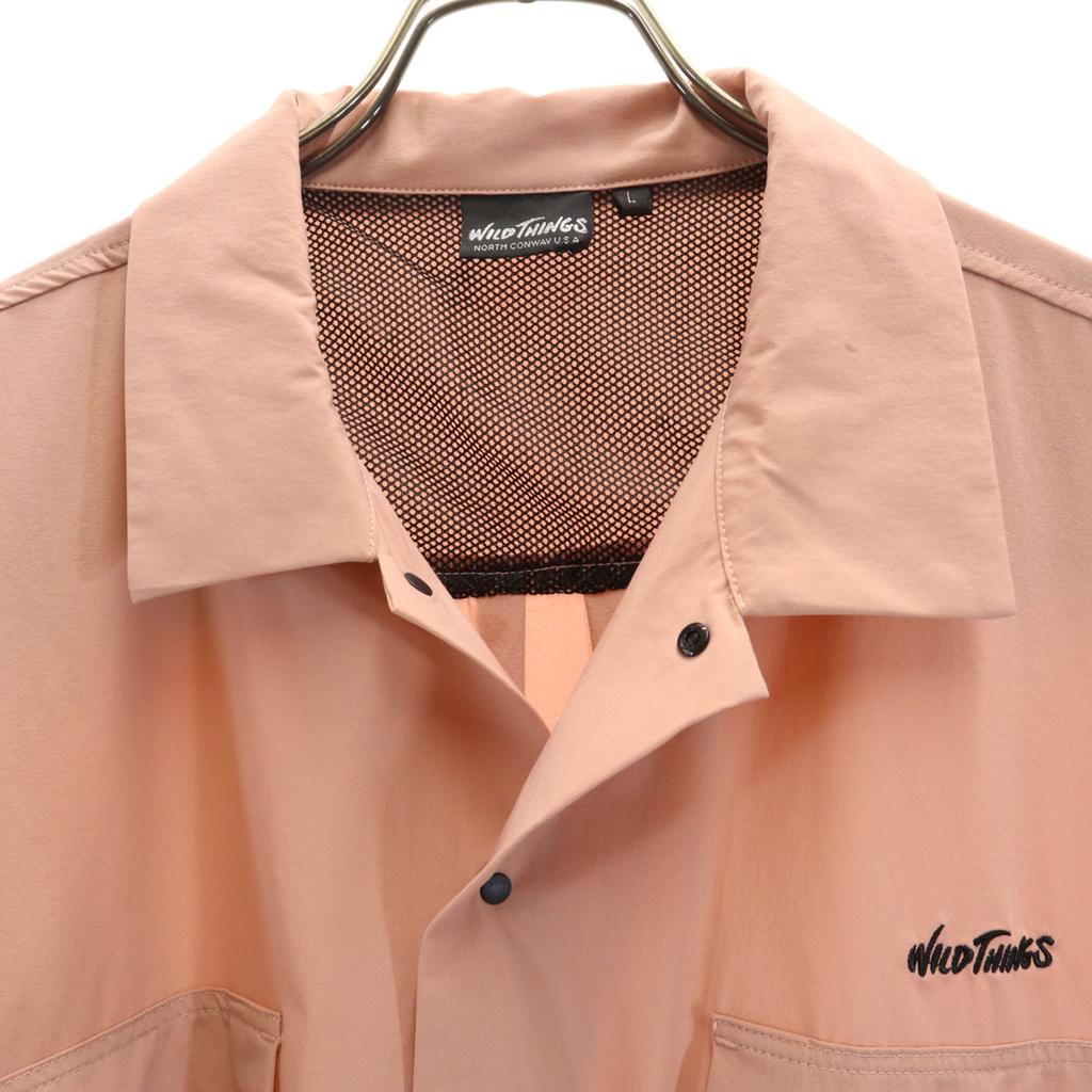 WILDTHINGS Short sleeve stretch shirt L Pink Men's Used