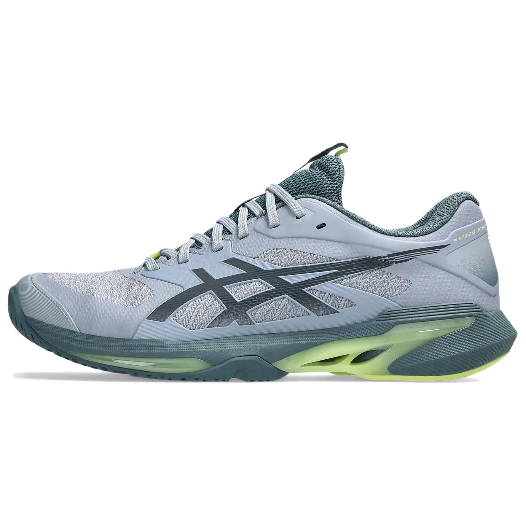 

Asics Solution Speed FF 4 Тканевые Удобные Спортивные Дышащие Низкие Теннисные Кроссовки Мужские кроссовка Серый Синий 1041A532-400 41.5