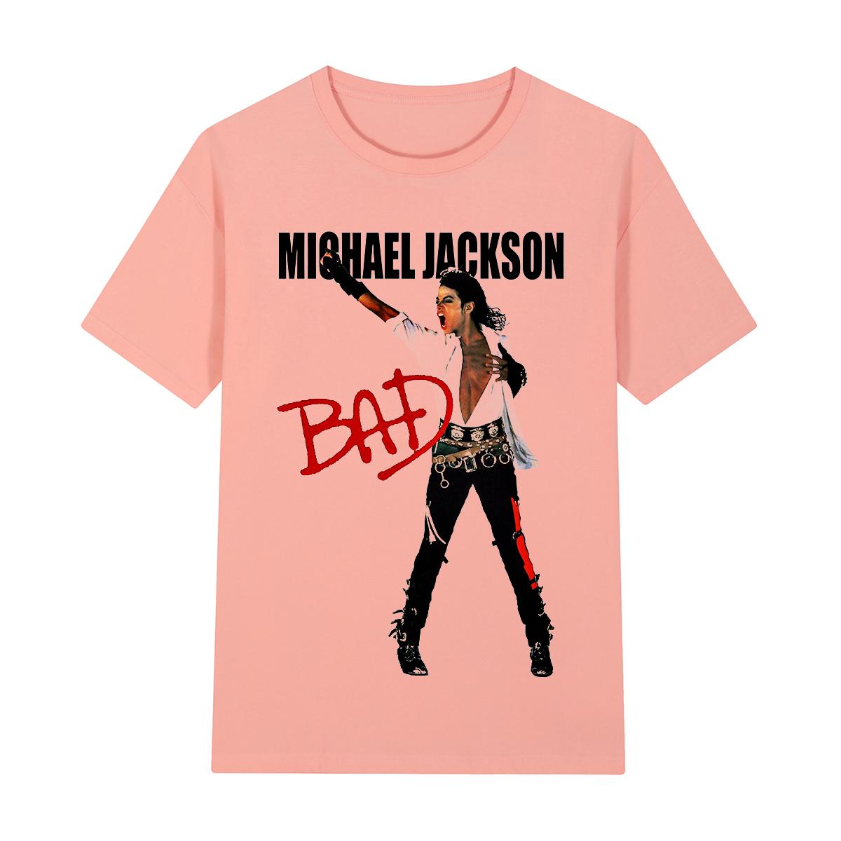 

Майкл Джексон Bad Вінтажний Футболка Король Попу Хіп-Хоп Вуличний Стиль Повсякденний Бавовна Чоловіча Футболка Нова Футболка Футболка Жіночі Топи M