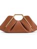 2026 Fashionable Ruched Cloud Clutch: Versatile Vintage Evening Bag for Women