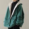 Retro Warm Thickened Fall Winter Cotton Jacket Women Hooded Coat Big Size Leisure