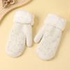 Personalized Cute Girl's Heart Lamb Velvet Beaded Gloves All Inclusive Winter Gloves Thickened Warm Couple Gloves